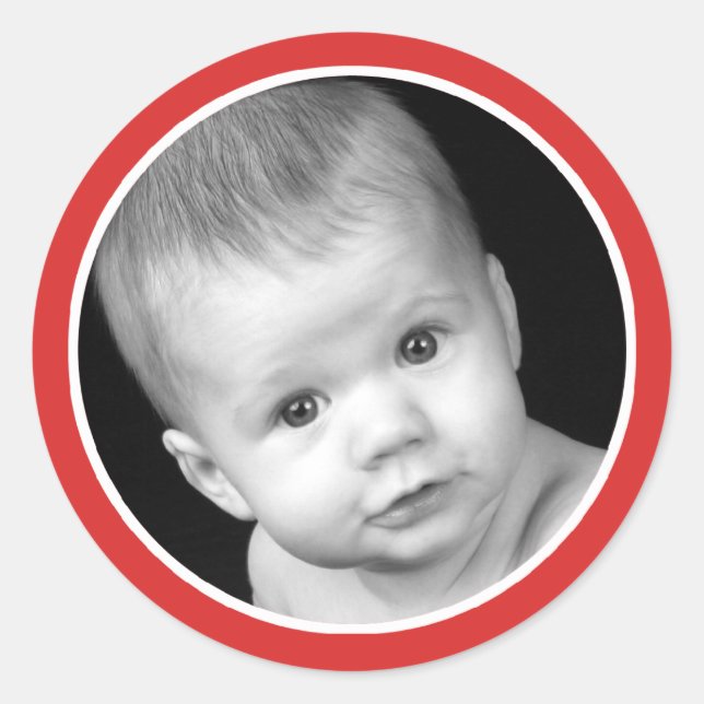 Pegatina Redonda Pegatinas de fotografía (Anverso)
