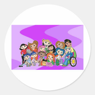 Pegatina Redonda Pegatinas de Friendz