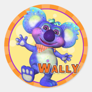 Pegatina Redonda Pegatinas de Fun Wally