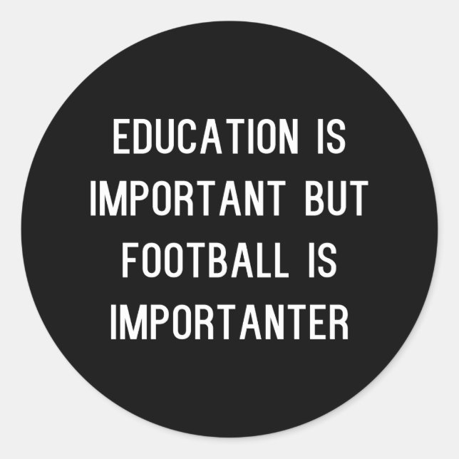 Pegatina Redonda Pegatinas de fútbol divertidos (Anverso)