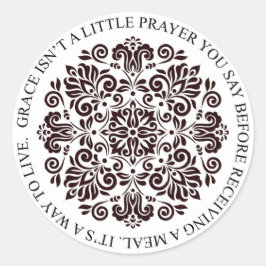 Pegatina Redonda Pegatinas de Grace