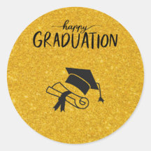 Pegatinas de Graduación Felices