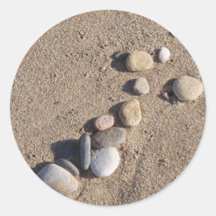 Pegatina Redonda Pegatinas de guijarros