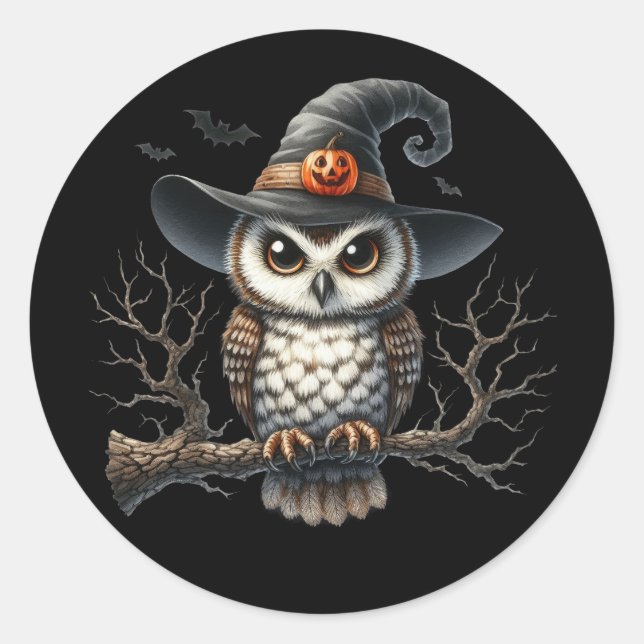 Pegatina Redonda Pegatinas de Halloween (Anverso)