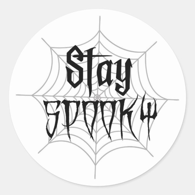 Pegatina Redonda Pegatinas de Halloween (Anverso)