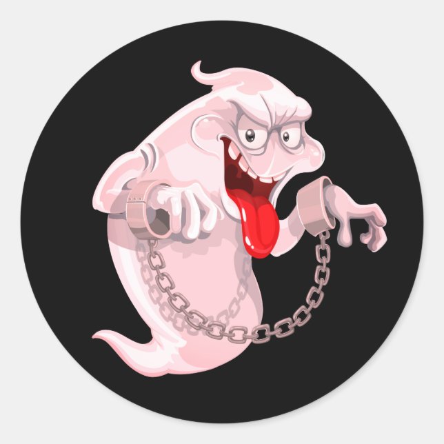 Pegatina Redonda Pegatinas de Halloween (Anverso)