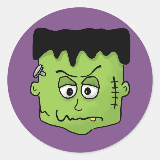 Pegatina Redonda Pegatinas de Halloween (Anverso)