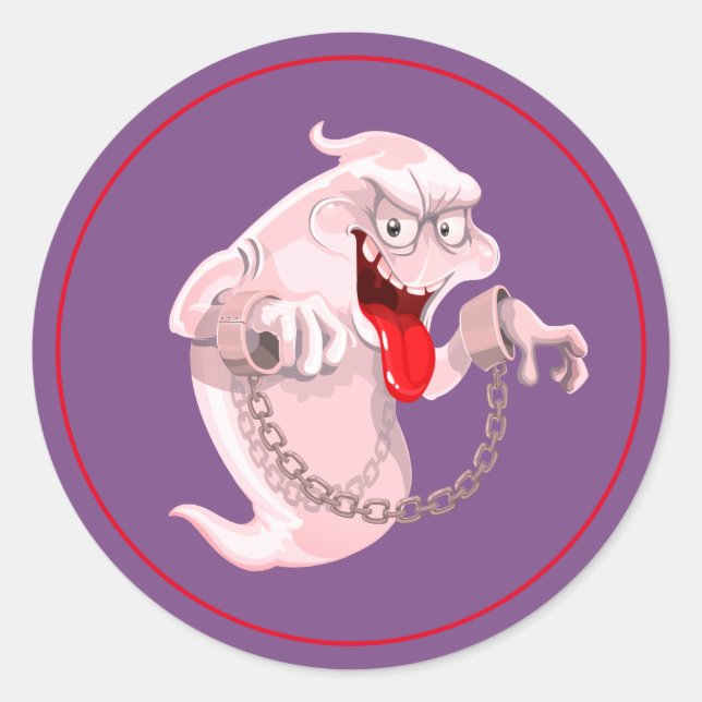 Pegatina Redonda Pegatinas de Halloween (Anverso)