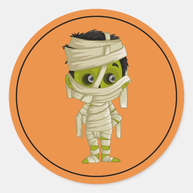 Pegatina Redonda Pegatinas de Halloween (Anverso)