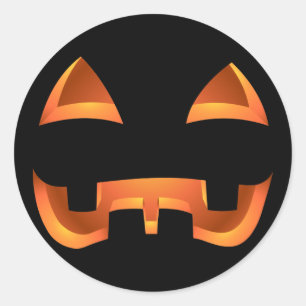 Pegatina Redonda Pegatinas de Halloween Pegatinas de calabaza perso