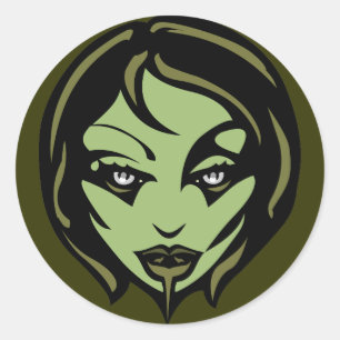 Pegatina Redonda Pegatinas de Halloween Pegatinas zombies personali