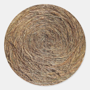 Pegatina Redonda Pegatinas de Hay Bale