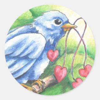 Pegatina Redonda Pegatinas de Heart Strings