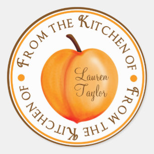 Pegatina Redonda Pegatinas de horneado de cocina personalizada - Me