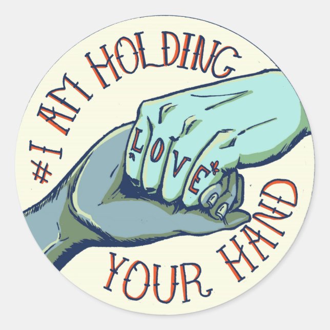 Pegatina Redonda PEGATINAS de IAHYH por Teylor Smirl (Anverso)