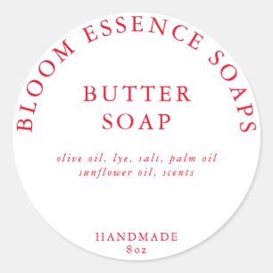 Pegatina Redonda Pegatinas de jabón