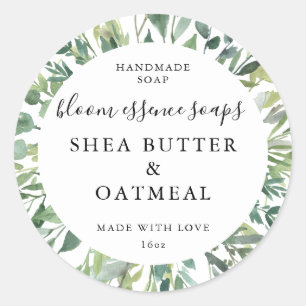 Pegatina Redonda Pegatinas de jabón personalizables