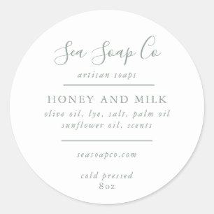 Pegatina Redonda Pegatinas de jabón personalizables