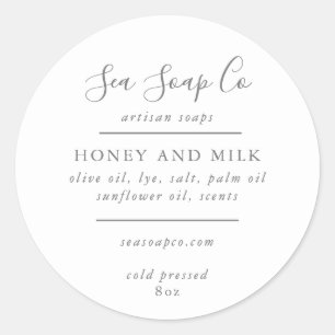 Pegatina Redonda Pegatinas de jabón personalizables