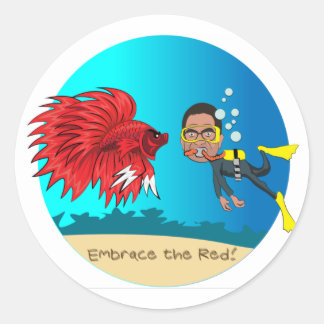 Pegatina Redonda Pegatinas de JMon y Thiru