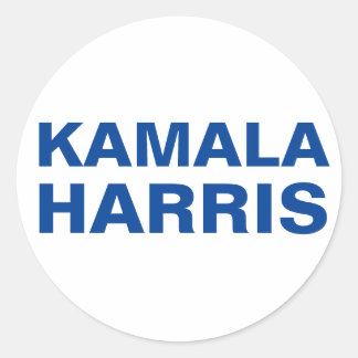Pegatina Redonda Pegatinas de Kamala Harris (PERSONALIZABLE)