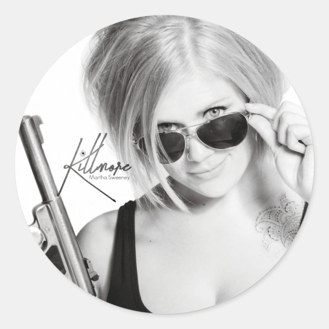 Pegatina Redonda Pegatinas de Killmore (Anverso)