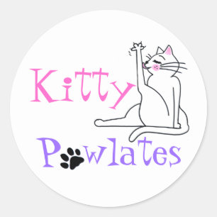 Pegatina Redonda Pegatinas de Kitty Pawlates