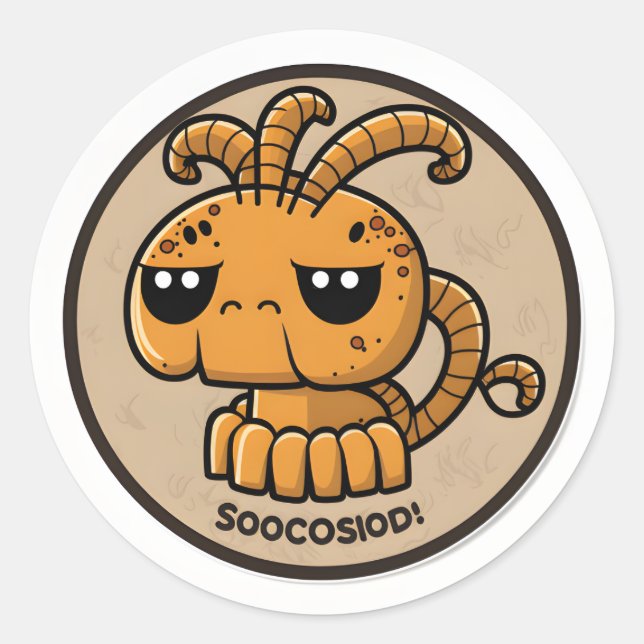 Pegatina Redonda Pegatinas de la academia zodiaca (Anverso)