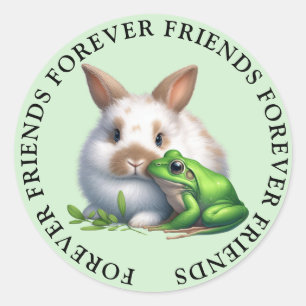 Pegatina Redonda Pegatinas de la amistad entre amigos