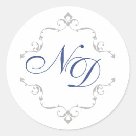 Pegatina Redonda Pegatinas de la boda real turca