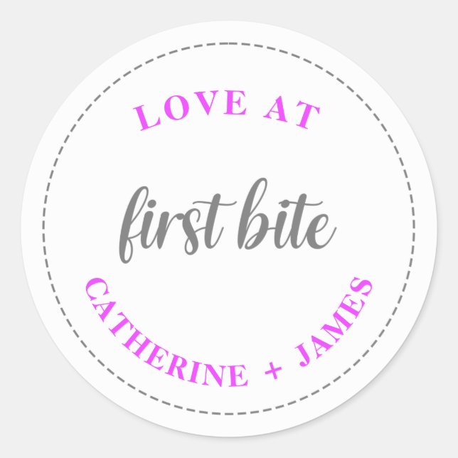 Pegatina Redonda Pegatinas de la Copa Charcuterie (Anverso)