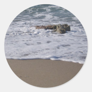 Pegatina Redonda Pegatinas de la costa