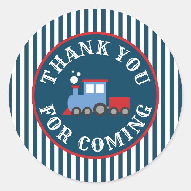 Pegatina Redonda Pegatinas de la fiesta de cumpleaños de entrenamie (Anverso)