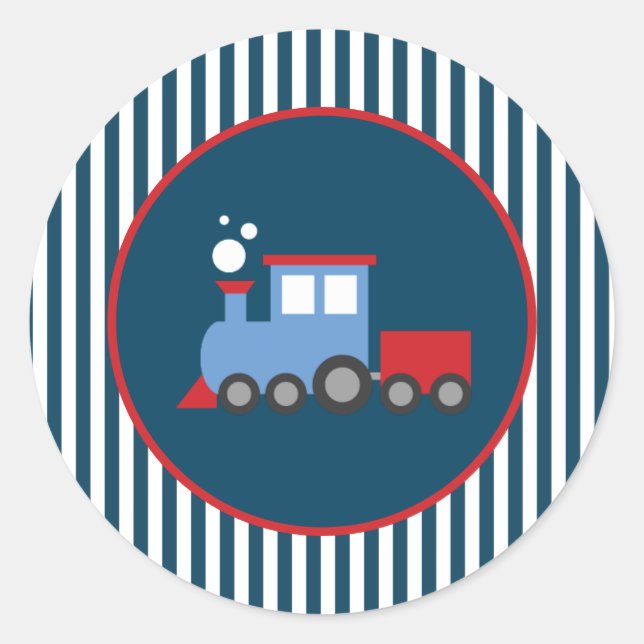 Pegatina Redonda Pegatinas de la fiesta de cumpleaños de entrenamie (Anverso)