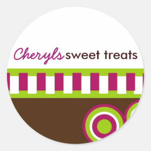 Pegatina Redonda Pegatinas de la orden de encargo