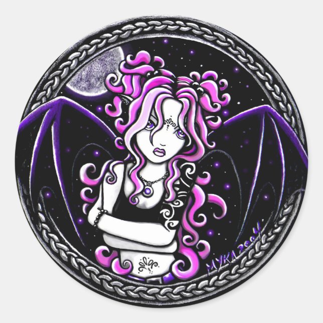 Pegatina Redonda pegatinas de la ronda "Brandy" 3" (Anverso)