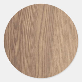 Pegatina Redonda Pegatinas de la Ronda de Granos de Madera