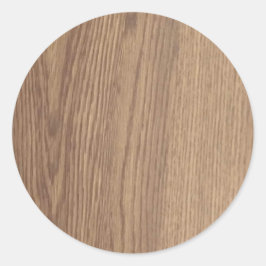 Pegatina Redonda Pegatinas de la Ronda de Granos de Madera