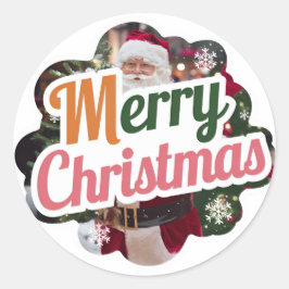 Pegatina Redonda Pegatinas de la ronda de navidades: Nuevo modelo f