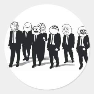 Pegatina Redonda Pegatinas de la ronda de pandillas furiosas