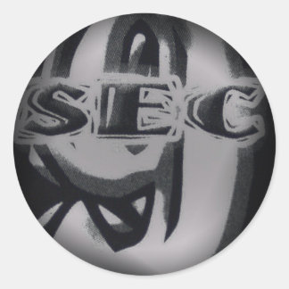 Pegatina Redonda Pegatinas de la ronda negra de moda