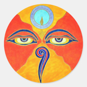 Pegatina Redonda Pegatinas de la sabiduría de los sueños