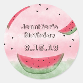 Pegatina Redonda Pegatinas de la sandía