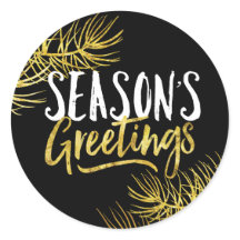 Pegatinas de la temporada de Purpurinas de oro sal