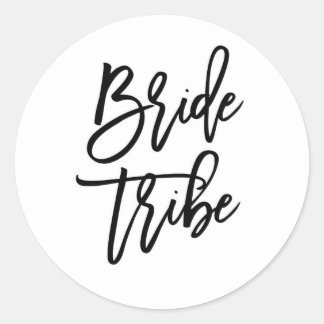 Pegatina Redonda Pegatinas de la Tribu Brie Bachelorette