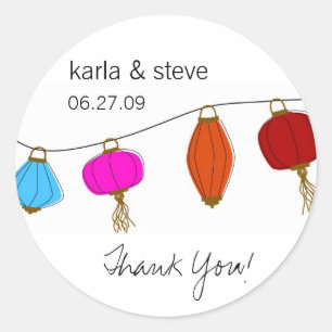 Pegatina Redonda Pegatinas de Lantern de China