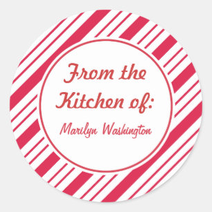 Pegatina Redonda Pegatinas de las etiquetas de regalo navideñas per