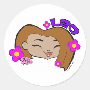 Pegatina Redonda Pegatinas de Leo