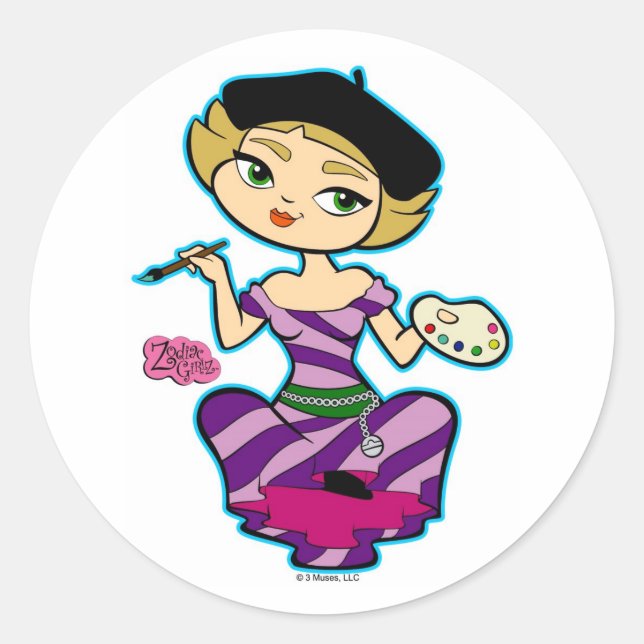 Pegatina Redonda Pegatinas de Libra (Anverso)