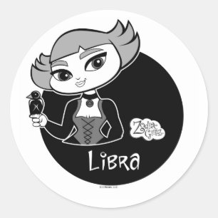 Pegatina Redonda Pegatinas de Libra